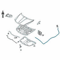 OEM 2015 Dodge Journey Release-Hood Latch Diagram - 5155803AF