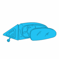 OEM Kia Amanti Outside Rear View Mirror Assembly, Right Diagram - 876203F640