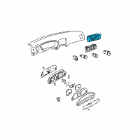OEM Hyundai Sonata Heater Control Assembly Diagram - 97250-3C550-AX