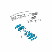 OEM 2002 Hyundai Sonata Cluster Assembly-Instrument(Mph) Diagram - 94001-3D010