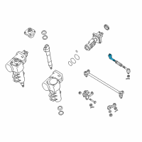 OEM 2004 Nissan Xterra Socket Kit-Tie Rod, Inner Diagram - D8570-VK90A