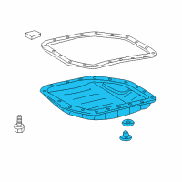 OEM Toyota Highlander Transmission Pan Diagram - 35106-06020