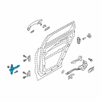 OEM 2019 Hyundai Santa Fe Checker Assembly-Rear Door, LH Diagram - 77980-S1000