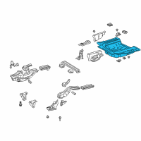 OEM Toyota Prius Pan, Rear Floor Diagram - 58311-47020