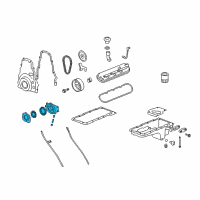 OEM 2009 Chevrolet Suburban 1500 PUMP ASM-OIL Diagram - 12710304