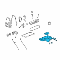 OEM 2009 Hummer H3T Pan Asm-Oil Diagram - 12624621