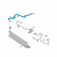 OEM 2001 Toyota Prius Hose, Water Diagram - 87245-47220