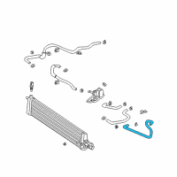 OEM 2002 Toyota Prius Hose, Water Diagram - 87245-47190