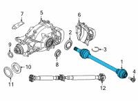 OEM 2022 BMW X5 OUTPUT SHAFT, REAR RIGHT Diagram - 33-20-8-487-518
