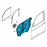 OEM BMW X4 Front Left Window Regulator Diagram - 51-33-7-498-151