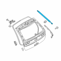 OEM Lincoln Support Cylinder Diagram - BA1Z-78406A11-A