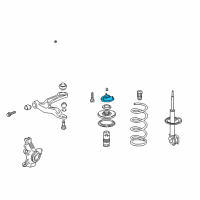 OEM 2006 Honda Odyssey Rubber, Front Shock Absorber Mount Diagram - 51920-SHJ-A02