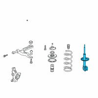 OEM 2006 Honda Odyssey Shock Absorber Unit, Right Front Diagram - 51605-SHJ-A04