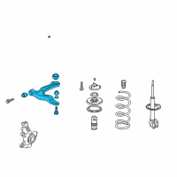 OEM Honda Odyssey Arm, Right Front (Lower) Diagram - 51350-SHJ-A03
