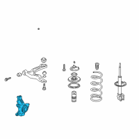 OEM 2005 Honda Odyssey Knuckle, Left Front Diagram - 51216-SHJ-A01