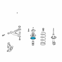 OEM 2005 Honda Odyssey Rubber, Front Spring Mount Diagram - 51402-SHJ-A01