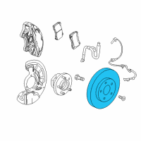 OEM 2020 Buick Regal Sportback Rotor Diagram - 13598076