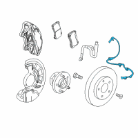 OEM Buick Regal TourX Front Speed Sensor Diagram - 23417245