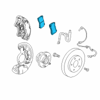 OEM Chevrolet Corvette Rear Pads Diagram - 84233021