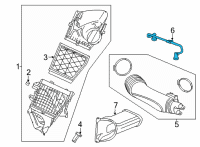 OEM Cadillac PCV Tube Diagram - 12705823