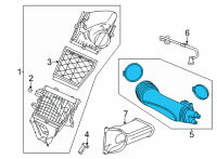 OEM Cadillac CT5 Outlet Duct Diagram - 84373674