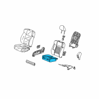 OEM 2014 Acura TSX Pad, Right Front Seat Cushion Diagram - 81137-TL2-A01