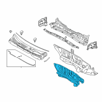 OEM 2015 Kia Sportage Insulator-Dash Panel Diagram - 841243W610