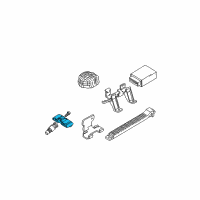 OEM 2001 BMW X5 Wheel Electronics Module Diagram - 36-14-6-872-887