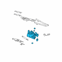 OEM Pontiac G6 Hinge Asm-Roof Retractable Panel Stowage Compartment Diagram - 15942574