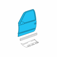 OEM Chevrolet Silverado 1500 HD Classic Sealing Strip, Front Side Door Window Outer Diagram - 10363025