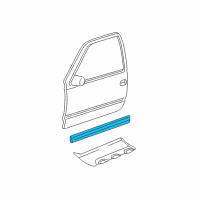 OEM Chevrolet Silverado 1500 HD Body Side Molding Diagram - 15199304