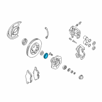 OEM 2000 Nissan Frontier Bearing Wheel Front Diagram - 40210-VL20A