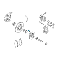 OEM 2000 Nissan Frontier Bolt-Wheel Hub Diagram - 40222-22001