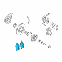 OEM Nissan Frontier Disc Brake Pad Kit Diagram - 41060-VK190