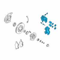 OEM Nissan Frontier CALIPER Assembly-Front LH, W/O Pads Or SHIMS Diagram - 41011-9Z30B