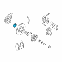 OEM 2004 Nissan Frontier Seal Grease, Front Hub Diagram - 40232-8B400