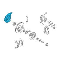 OEM 2000 Nissan Xterra Plate-BAFFLE Diagram - 41150-7Z000