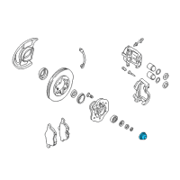 OEM 2001 Nissan Frontier Cap-Hub, Front Wheel Diagram - 40234-8B400