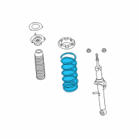 OEM 2017 Infiniti Q70L Front Spring Diagram - 54010-1MH2B