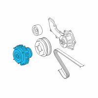 OEM Toyota Tacoma Fan Clutch Diagram - 16210-75100