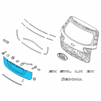 OEM 2019 Kia Sedona Moulding-Back Panel Diagram - 87317A9AJ0