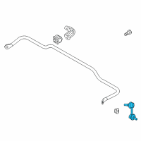 OEM Kia Sorento Link Assembly-Rear Stabilizer Diagram - 555302W110