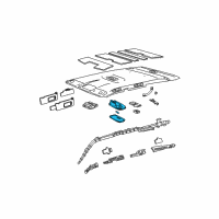 OEM 2008 Toyota 4Runner Dome Lamp Assembly Diagram - 81240-52040-B2