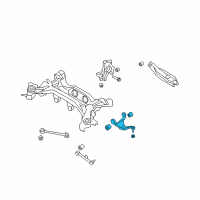 OEM Hyundai Santa Fe Arm Assembly-Rear Upper, LH Diagram - 55230-1U000