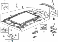 OEM 2022 Acura MDX HOLDER *NH882L* Diagram - 88217-TZA-003ZC