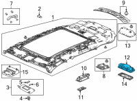 OEM 2021 Acura TLX Base (Light Jewel Gray) Diagram - 34403-TGV-A11ZB