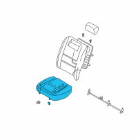 OEM 2004 Nissan Maxima Cushion Assy-Rear Seat, LH Diagram - 88350-7Y312