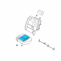 OEM 2007 Nissan Maxima Heater Unit Assembly-Rear Seat Cushion Diagram - 88335-ZK31B