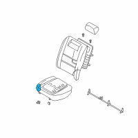 OEM 2006 Nissan Maxima Pad & Frame Assembly-Cushion, Rear Seat L Diagram - 88355-7Y310