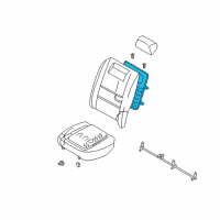 OEM Nissan Maxima Heater Unit Assy-Rear Seat Back Diagram - 88635-ZK31A